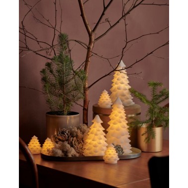 Set 4 Velas Sirius Arbol Navidad Mini