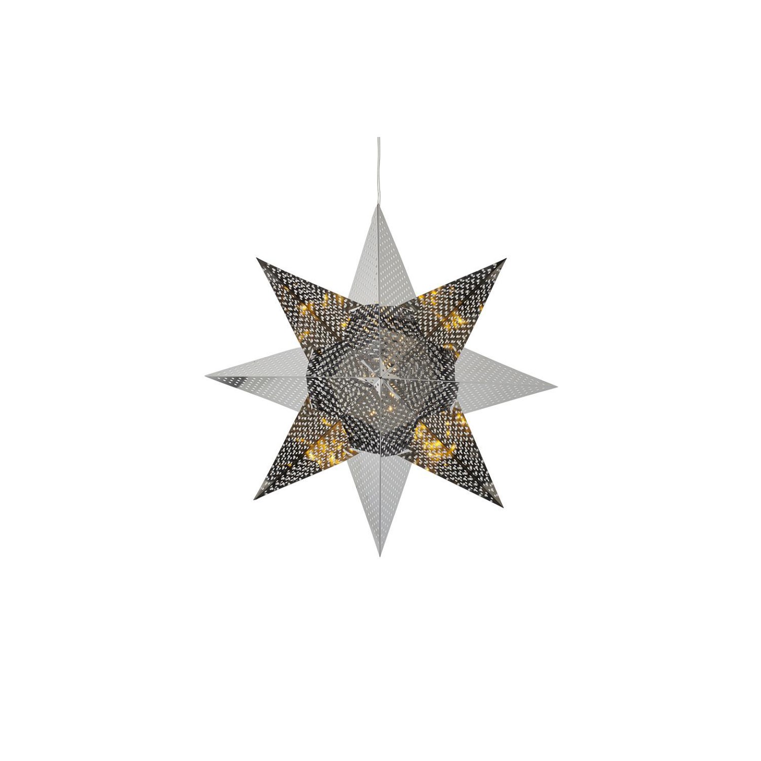 Colgante Estrella Sirius Lene Ø33cm Plata