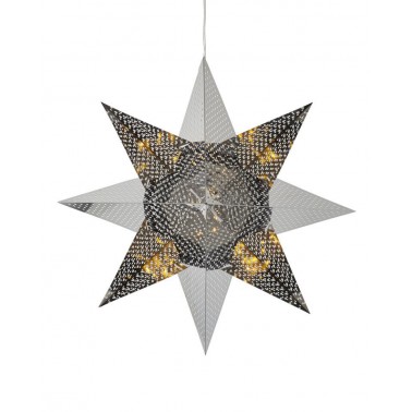 Colgante Estrella Sirius Lene Ø33cm Plata