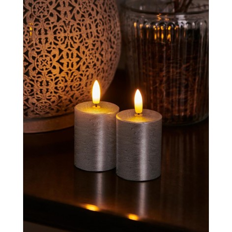 Vela Sirius Sille set2  Ø5x6 5cm Plata