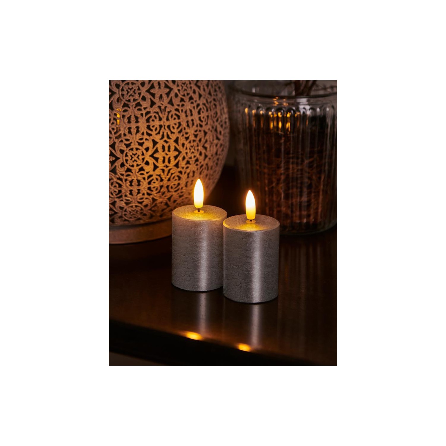 Vela Sirius Sille set2  Ø5x6 5cm Plata