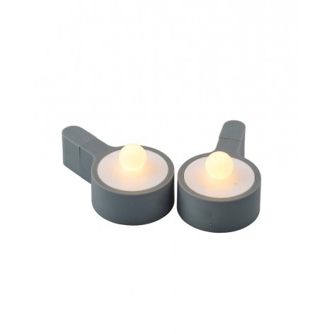 Tealight Sirius Amalia set 2 Gris