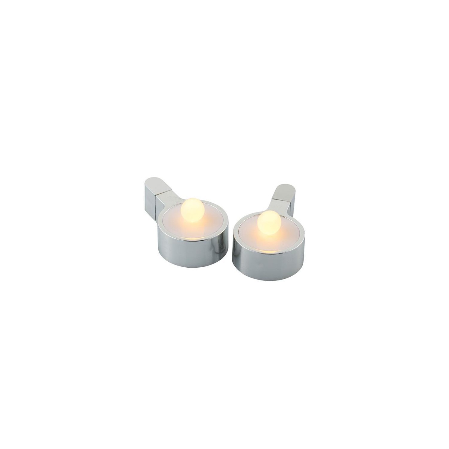 Tealight Sirius Amalia set 2 Cromados