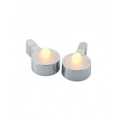 Tealight Sirius Amalia set 2 Cromados
