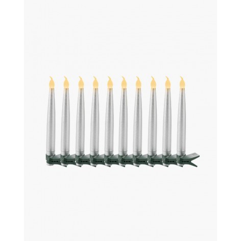 Velas Sirius Carolin set 10 Plata