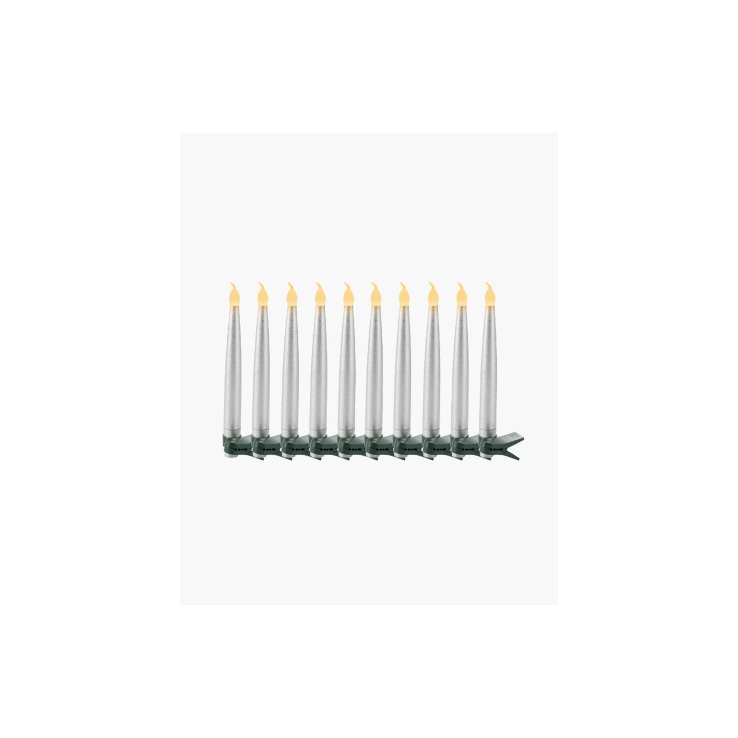 Velas Sirius Carolin set 10 Plata