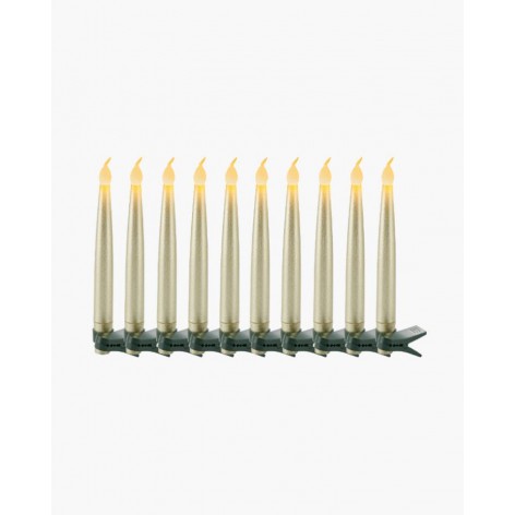 Velas Sirius Carolin set 10 Doradas