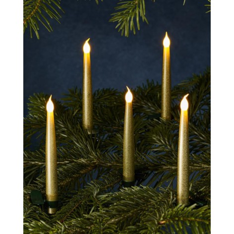 Velas Sirius Carolin set 10 Doradas