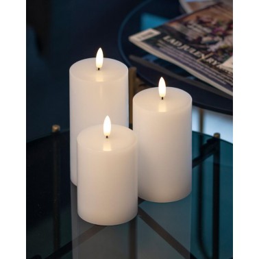 Velas Sirius Sille Set 3uds Blancas