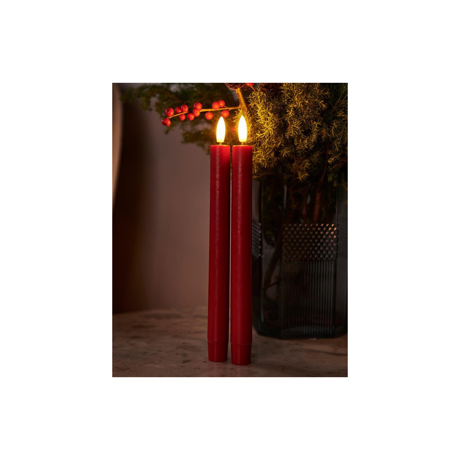 Sirius velas Sille Set 2 Rojo 