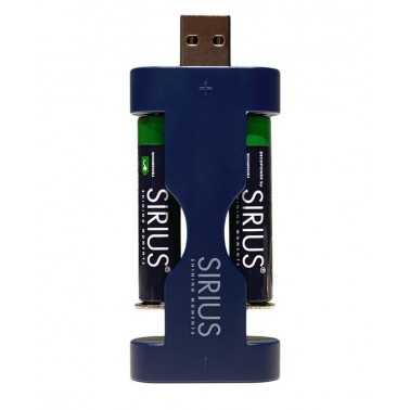 Cargador Sirius DecoPower USB incl  4xAAAA  