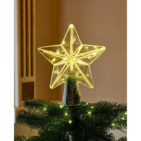 Estrella Sirius Agnes Transparente 20 Leds