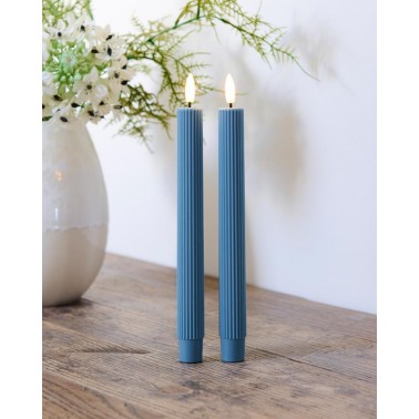 Vela Recarcable Sirius Smilla Azul set 2