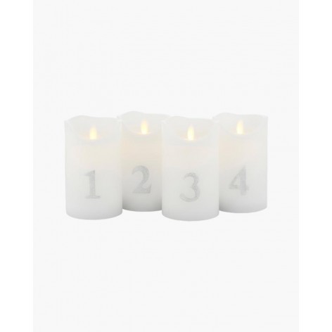 Velas Adviento Sirius Sara Plata