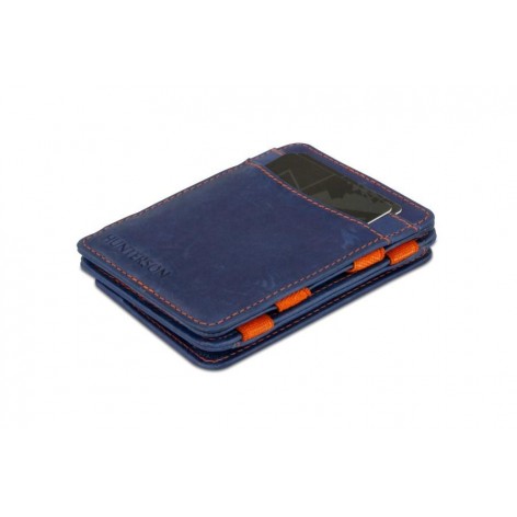 Billetera Magic Coin RFID Blue Orange