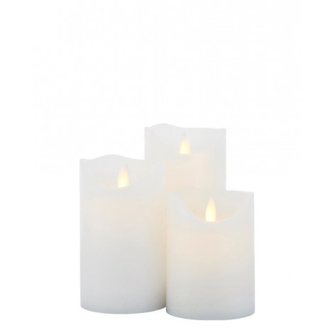 Set 3 velas Sirius Sara Recargables 