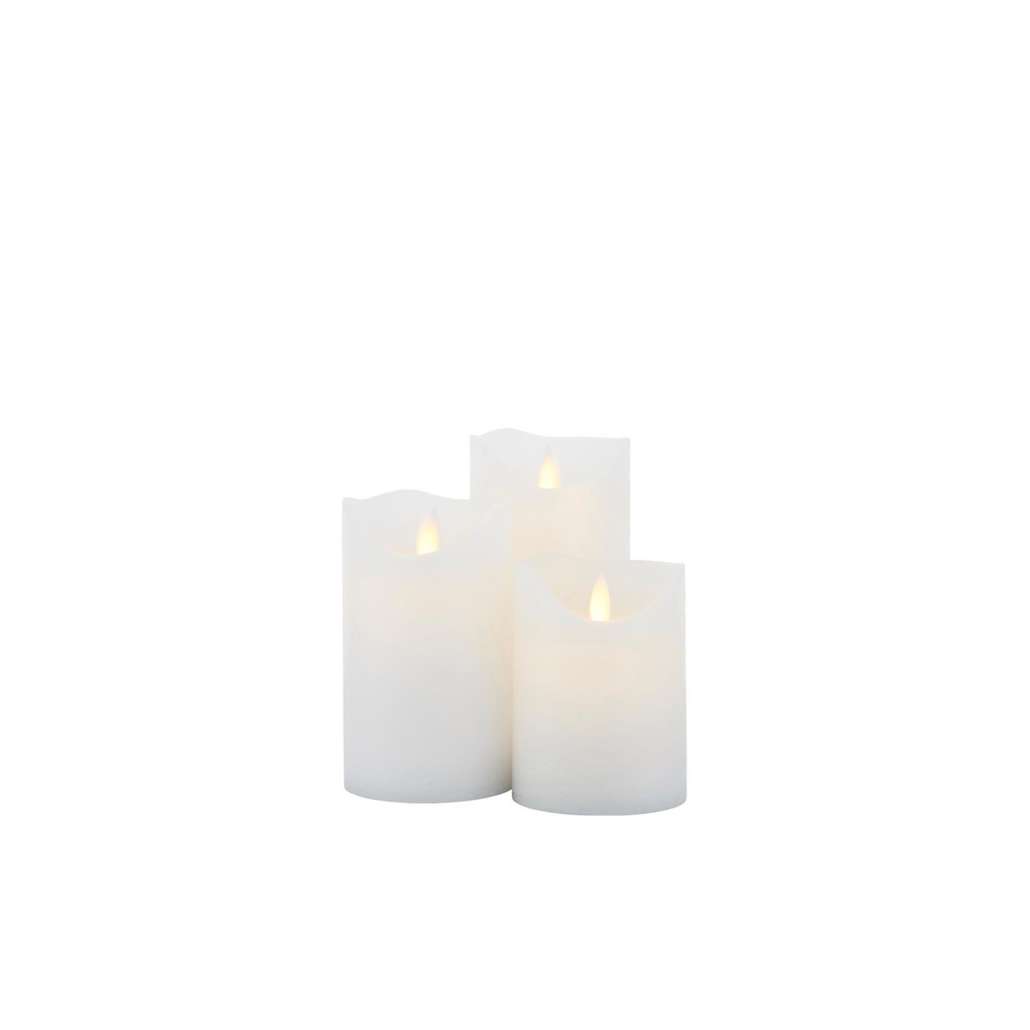 Set 3 velas Sirius Sara Recargables 