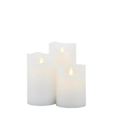 Set 3 velas Sirius Sara Recargables 