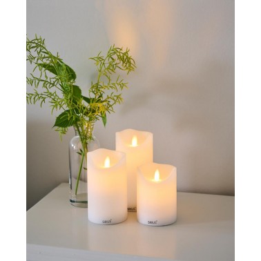 Set 3 velas Sirius Sara Recargables 