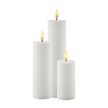 Set 3 Velas Sirius Smilla Recargables 