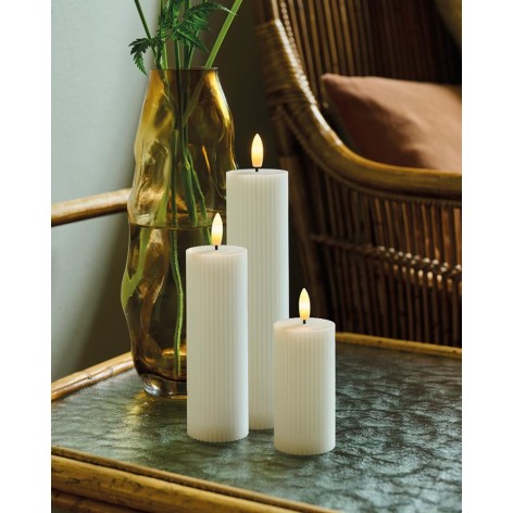 Set 3 Velas Sirius Smilla Recargables 