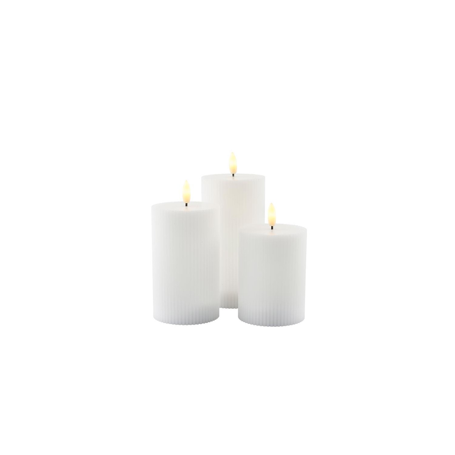 Set 3 Velas Sirius Smilla Recargables 