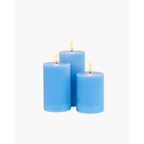 Vela Sirius Sille Recargable Set 3 Azul