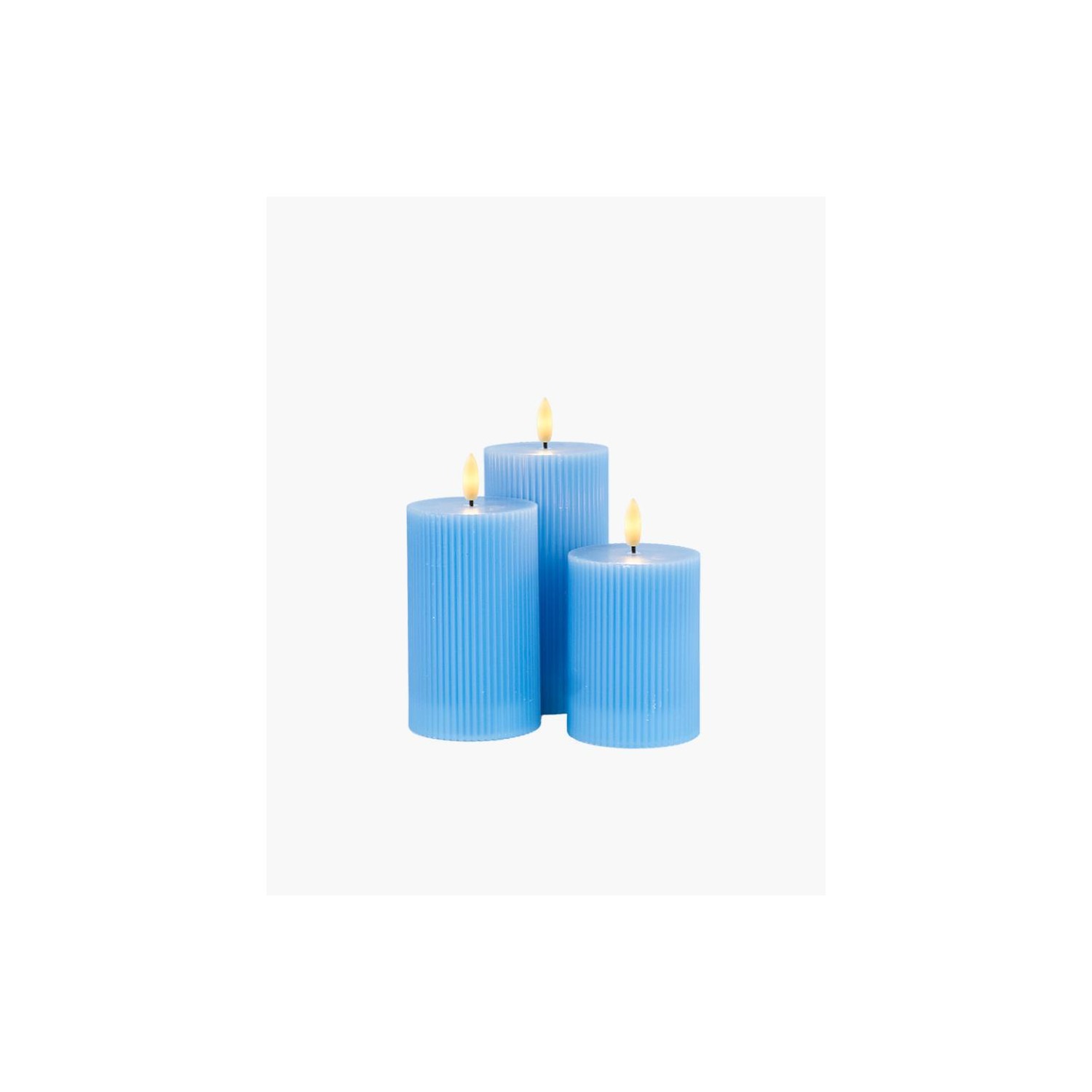Vela Sirius Sille Recargable Set 3 Azul
