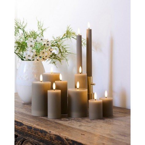 Vela Sirius Sille Recargable Set 3 Gris