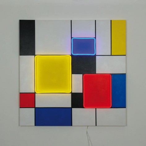 Cuadro Locomocean Mondrian Inspired