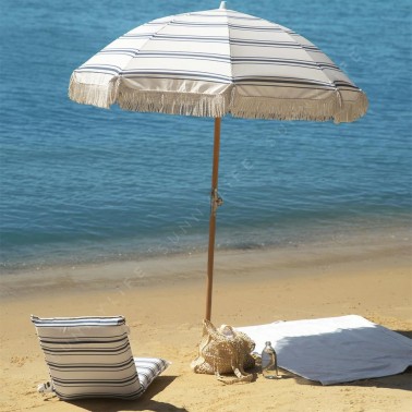 The Resort Luxe Beach Umbrella Coastal Blue