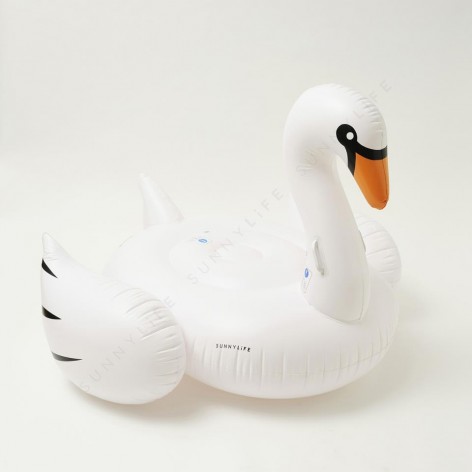 The Resort Original Luxe Ride-On Float Swan White