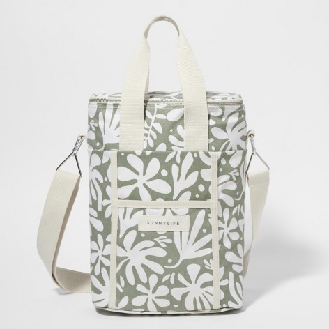 Canvas Drinks Bag The Vacay Olive