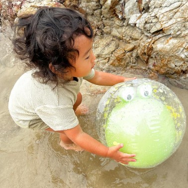 3D Inflatable Beach Ball Cookie the Croc Light Kha