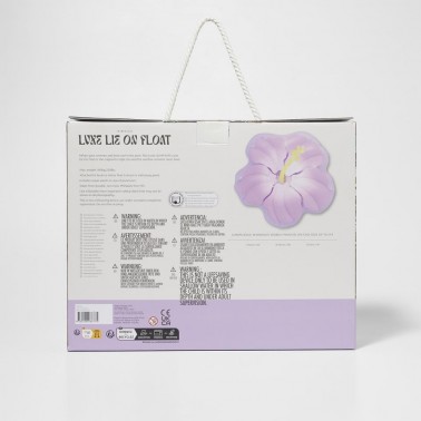 Luxe Lie-On Float Hibiscus Pastel Lilac