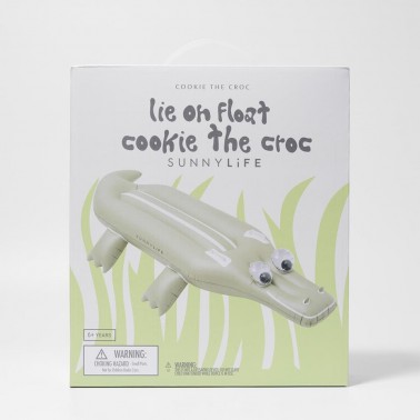 Kids Lie-On Float Cookie the Croc Khaki
