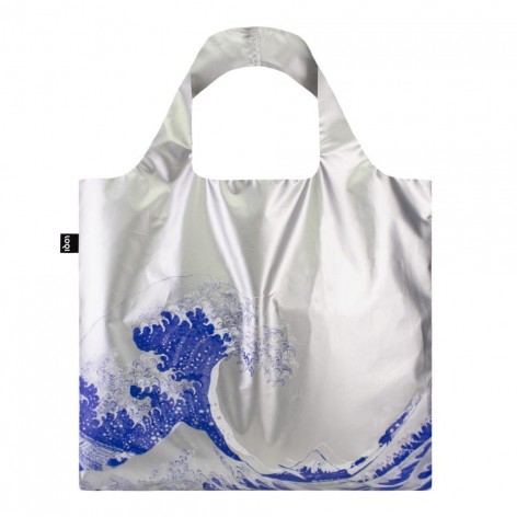 Bolsa Loqi Hokusai The Great Wave Silver