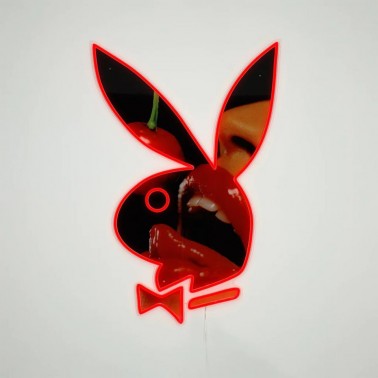 Glass Wall Neón Locomocean  Playboy Bunny Cherry