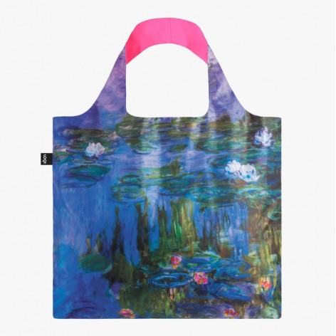 Bolsa Loqi Claude Monet Water Lillies Neon Pink