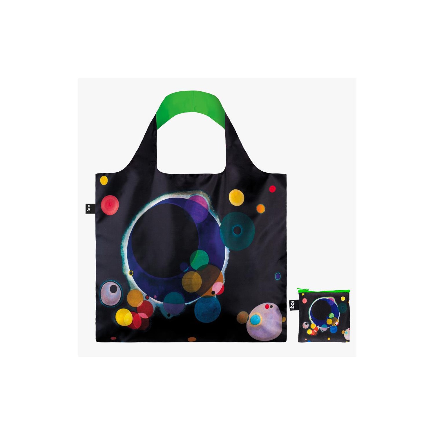 Bolsa Loqi Wassily Kandinsky Several Circles Neon