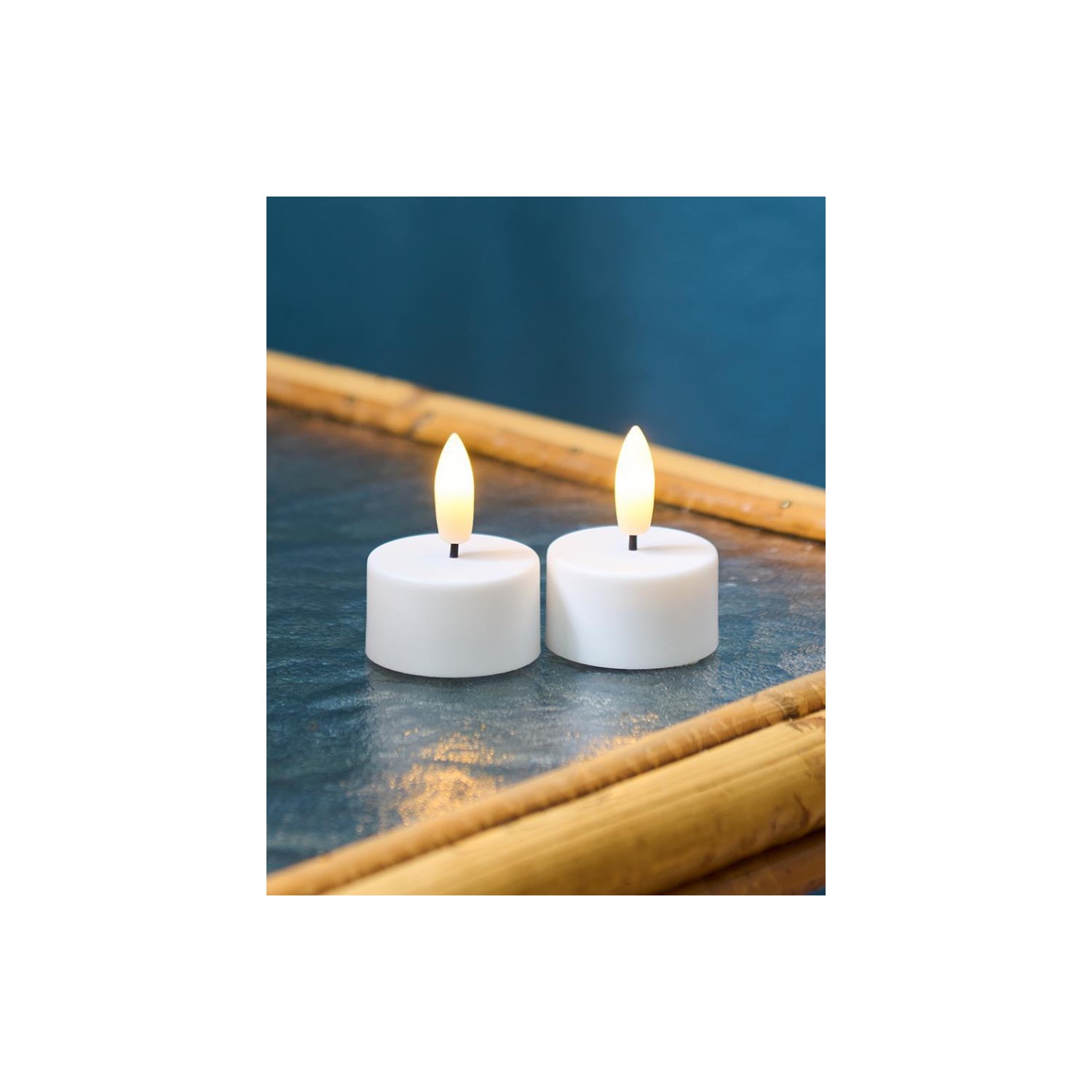 Set 2 Velas Tealight Sille Recargable Ø4xH2 2cm