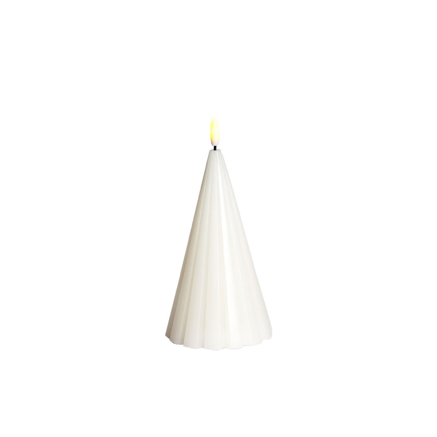 Vela Sirius Laura Ø9 5XH20cm Blanco