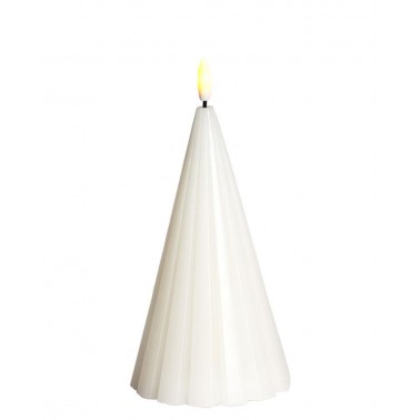 Vela Sirius Laura Ø9 5XH20cm Blanco