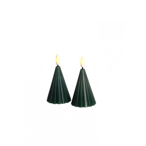 Vela Sirius Laura 2PCS Ø5 7XH11cm Verde