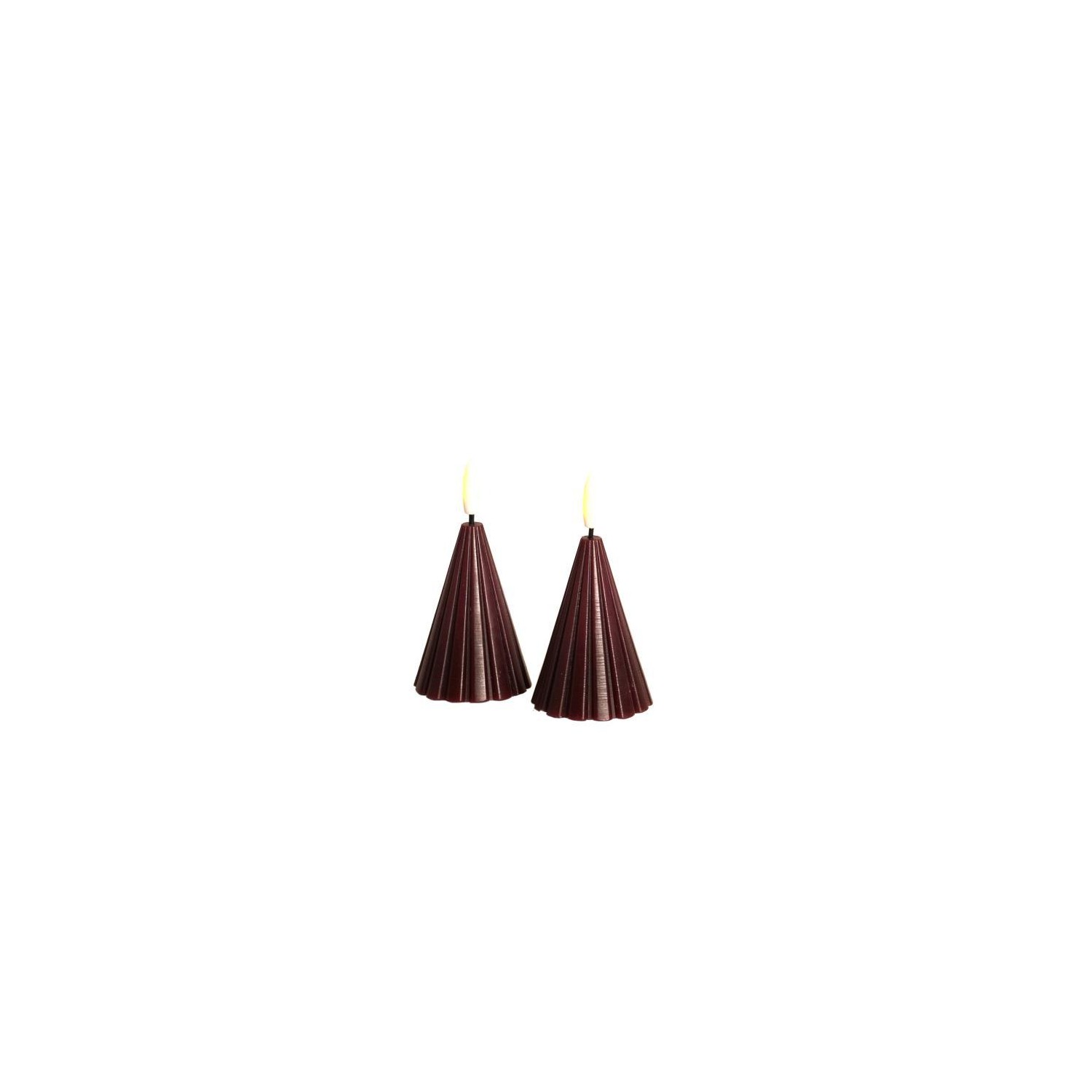 Vela Sirius Laura 2PCS Ø5 7XH11cm Granate