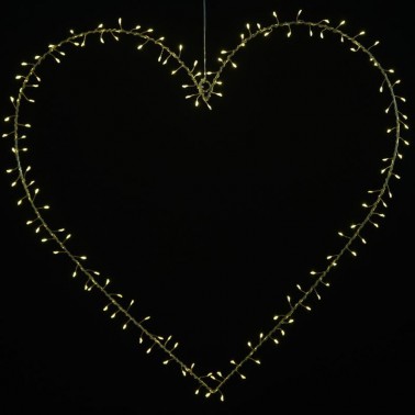 Adorno Sirius Liva Heart 64cm Gold